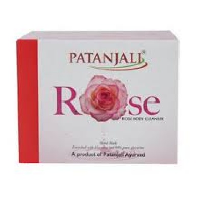 Patanjali Rose Body Soap 125g Pack of 4 save 40