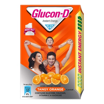 Glucon-D Glucose Based Beverage Mix, Orange, 1Kg
