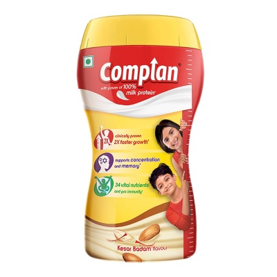 Complan Nutrition and Health Drink Kesar Badam, 500gm Jar